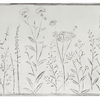 White Embossed Enameled Floral Wall Art  (2 in stock)