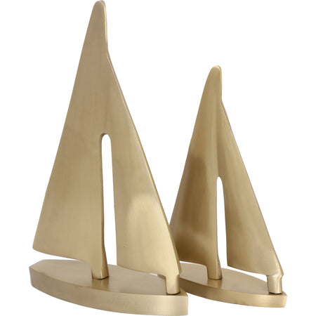 Fable Gold Finish Sailboats set of 2