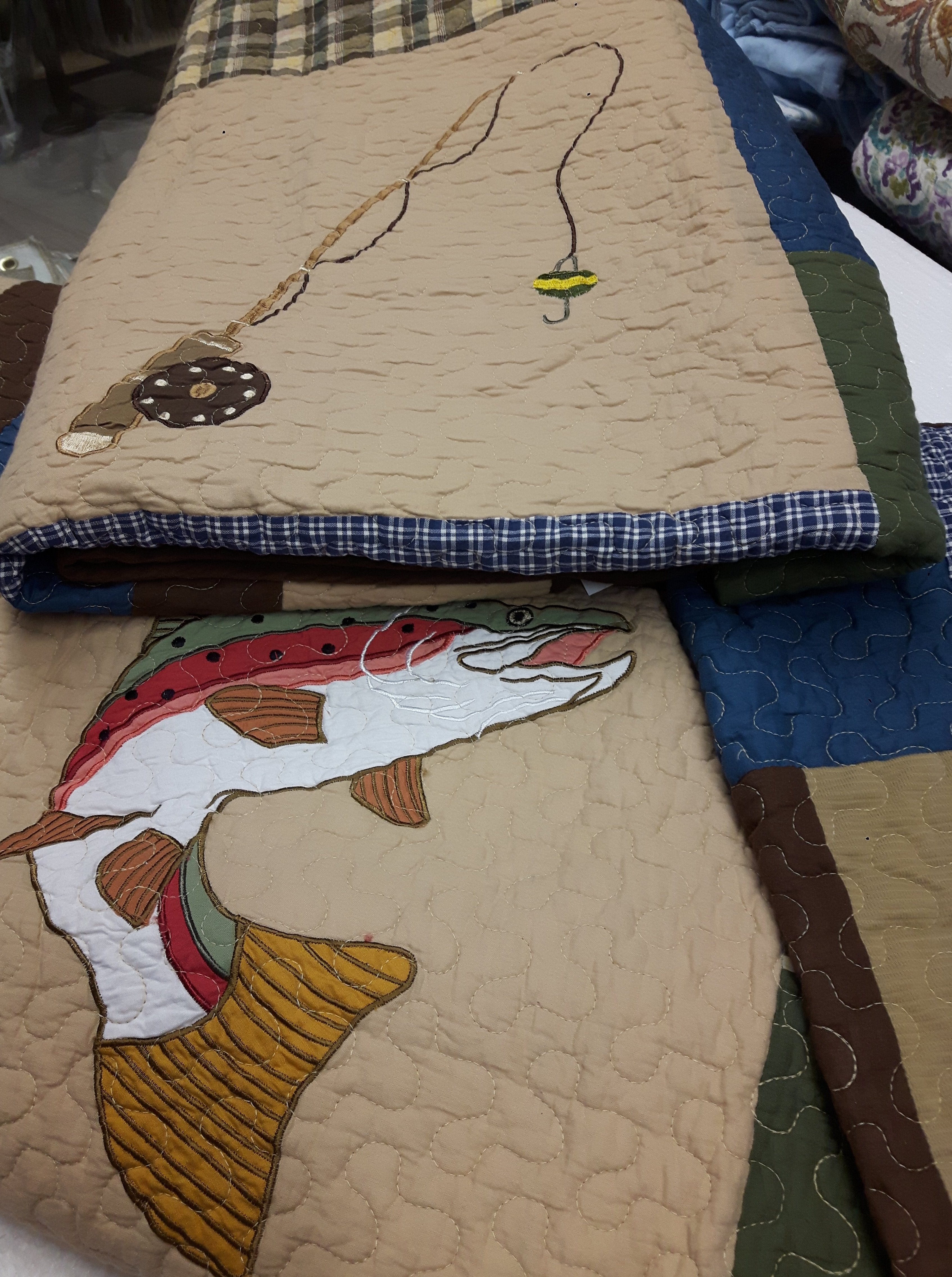 Quilt Queen 3 pc Set Fishing Trip (2 in stock)