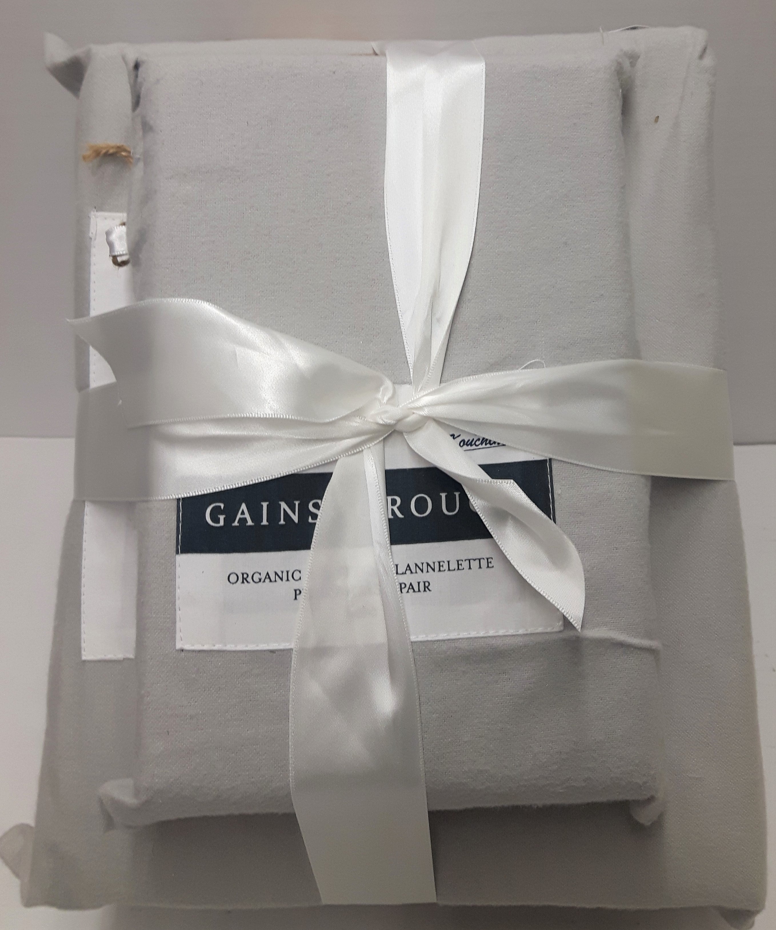 Flannelette Organic Sheets Set King Grey (1 in stock)