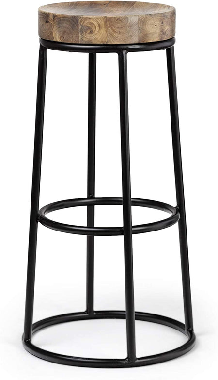 Flynn Wood and Iron Stool  (3 in stock)