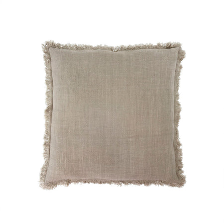 Frayed Edge Cushion 20" Light Grey (1 in stock)