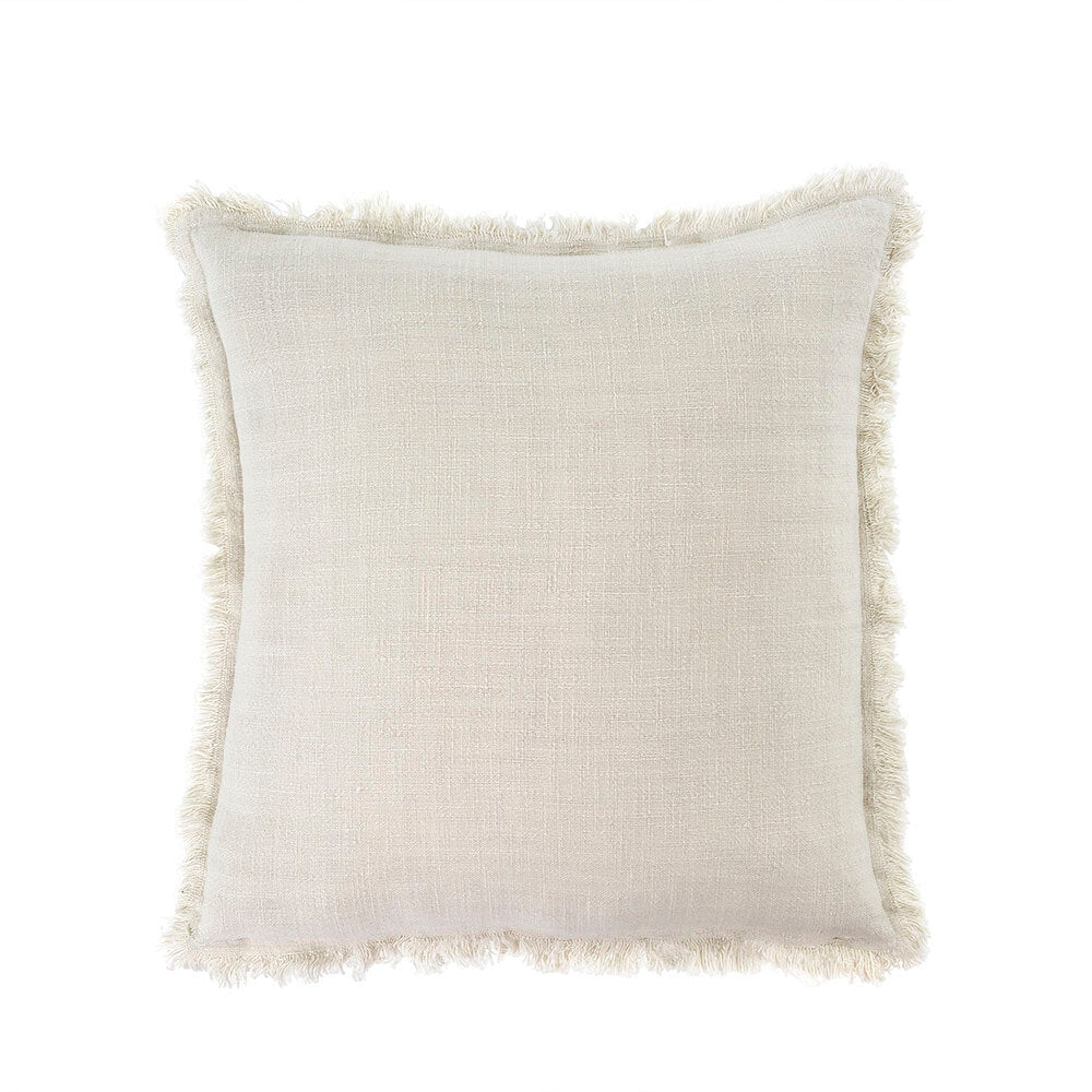 Frayed Edge Cushion 20" Oatmeal (2 in stock)
