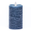 LED Blue Frosted Pillar Candle 3" x 5" (qty of 4 in stock)