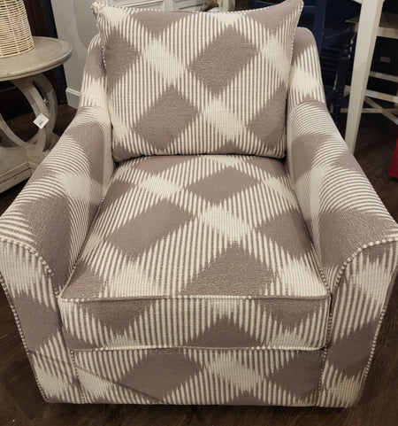 Gene  Swivel Chair Hawkins Taupe Fabric (1 in stock)