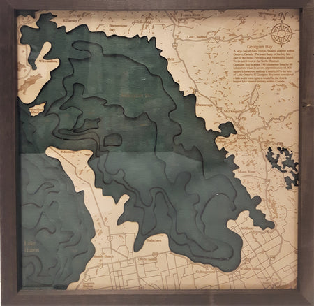 Chart - Geographical Georgian Bay Small