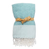 Geo Teal Throw (qty of 1 in stock)