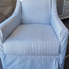 Slipcovered Glen Swivel Chair in Rodanthe Navy (1 in stock)