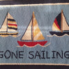 Gone Sailing Needlepoint Hook Wool Rug 2' x 3'