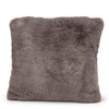 Faux fur pillows grey