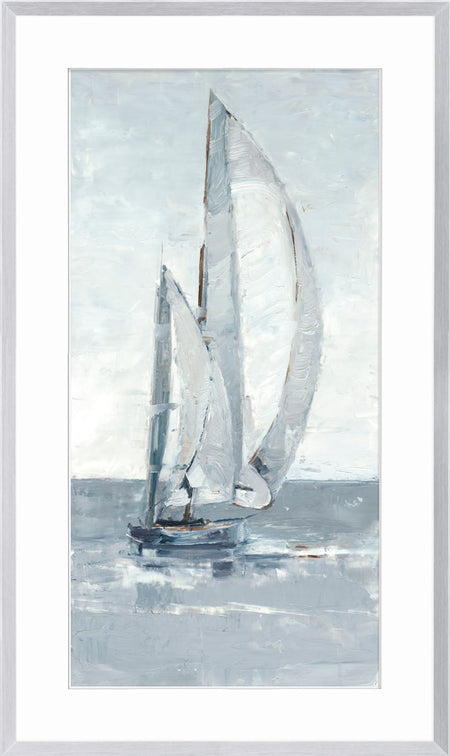 Grey Seas 11 Art framed with glass