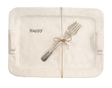 Happy Time Serving Platter with Fork (1 in stock)