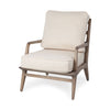 Harman 11 Wood Frame Off White Fabric Accent Chair (3 in stock)