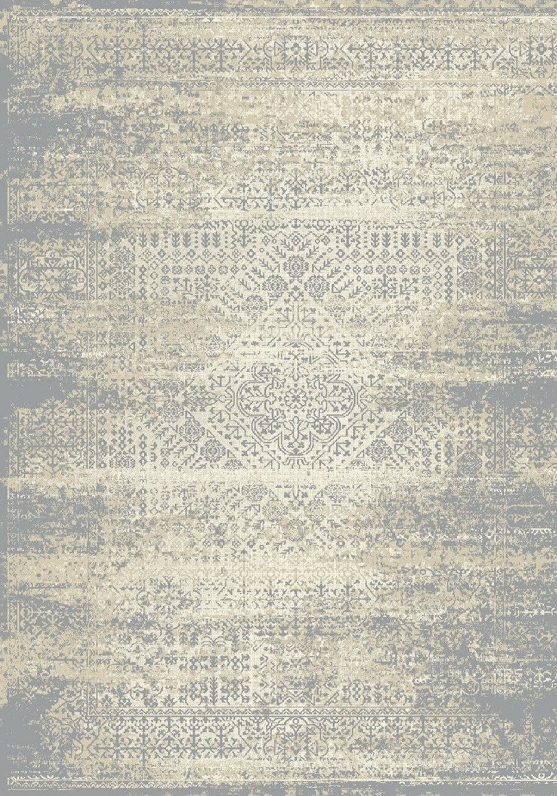 Heirloom Power Loomed Beige/Grey Rug style 1501 size 9 x12"