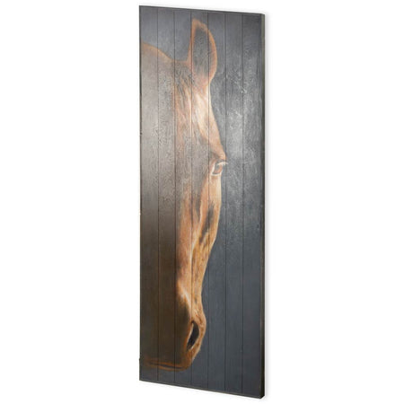 Hennessy Brown Horse Art Hand Painted Oil on Wood (2 in stock)