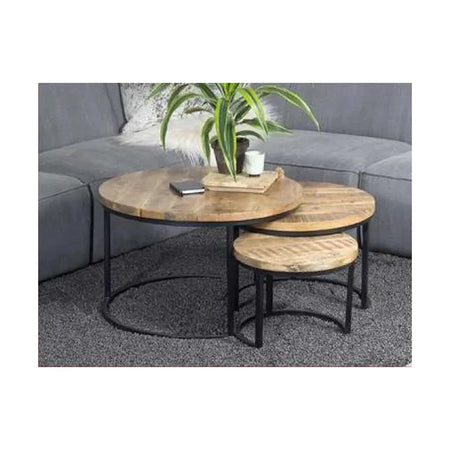Hillary Round Nesting Coffee Tables set of 3 (2 sets in stock)