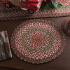 Holly Berry Braided Round Placemats set of 4 (3 sets in stock)