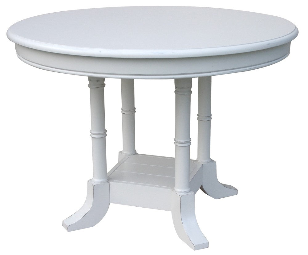 Island Breakfast Dining Table White 42" round (1 in stock)