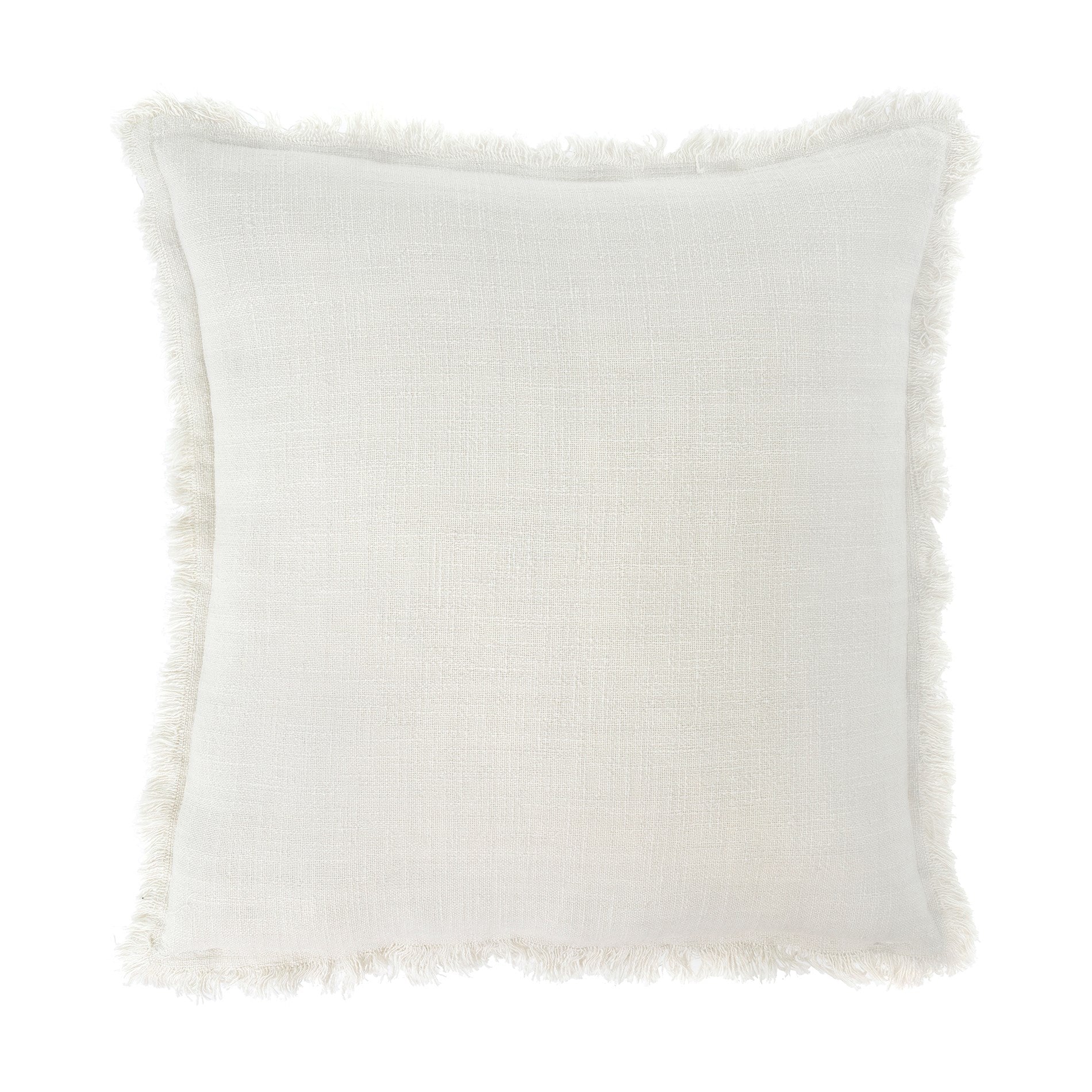 Frayed Edge Cushion 20" Ivory (1 in stock)