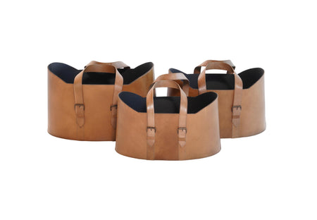 Jamie Leather Basket Large (2 in stock)