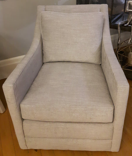 Jeffrey Swivel Chair " Bestseller" Kalahari Pewter Fabric (1 in stock) Opportunity Buy