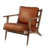 Junior Camel Brown Leather Armchair (2 in stock)