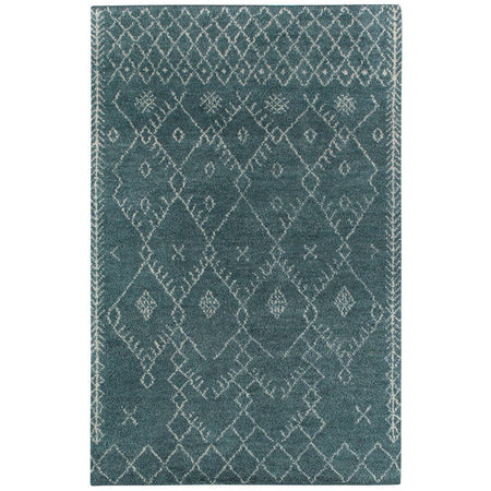 Kasbah Diamond Aqua Wool Rug 3' x 5' (1 in stock)