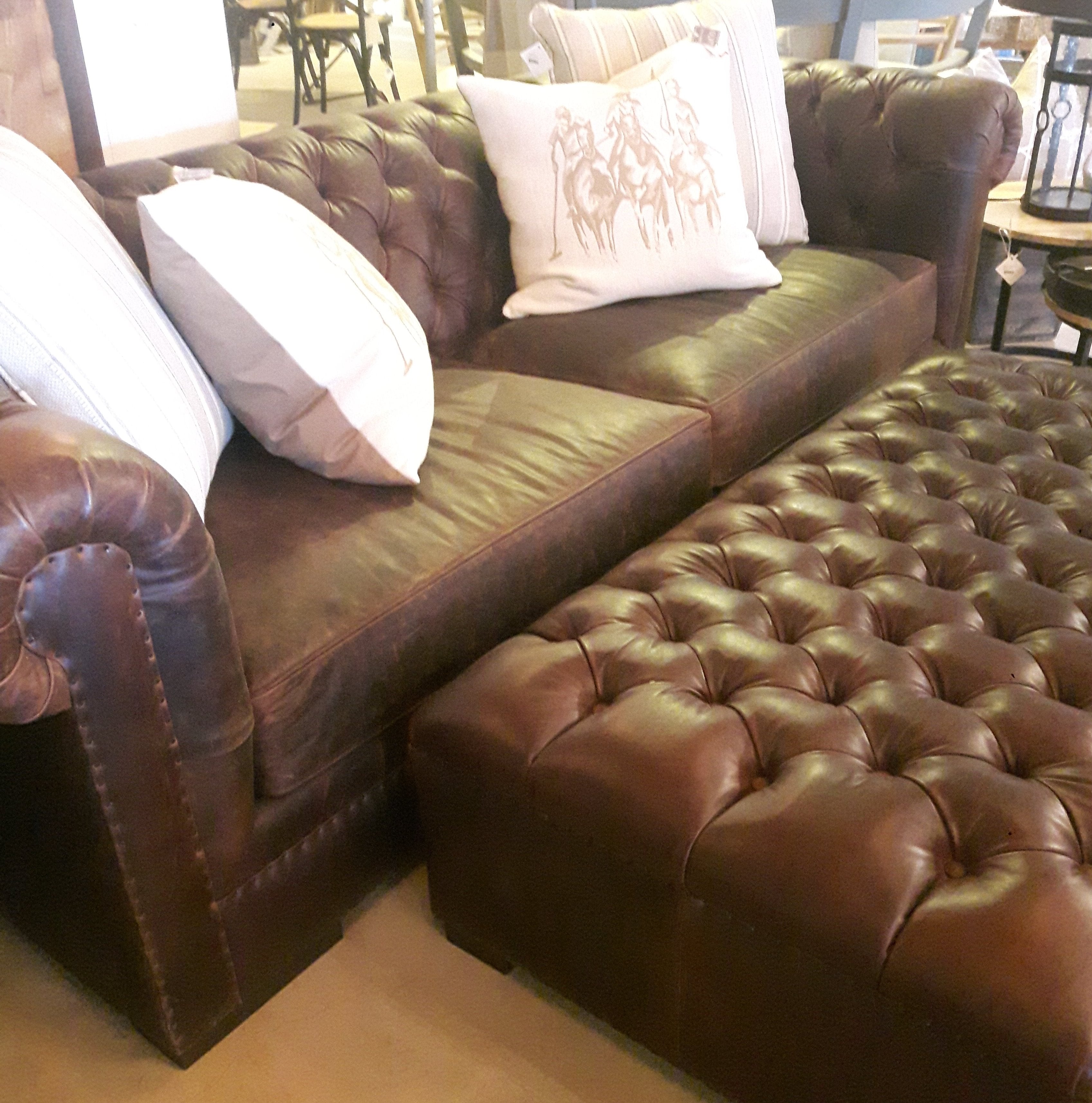 Kennedy Leather Sofa Equestrian Chocolate (1 in stock)