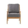 Kinsley Club Chair  Stormy Grey Natural Frame (1 in stock)