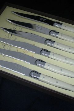 Laguiole Steak Knives Ivory set of 6 (2 sets in stock)