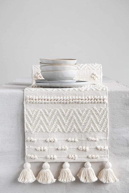 Knots and Tassels Table Runner 72"  (2 in stock)