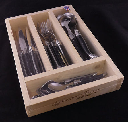 Laguiole from France Black Flatware 24pc set   (3 in stock)