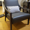 Laguna Grey Leather Accent Chair