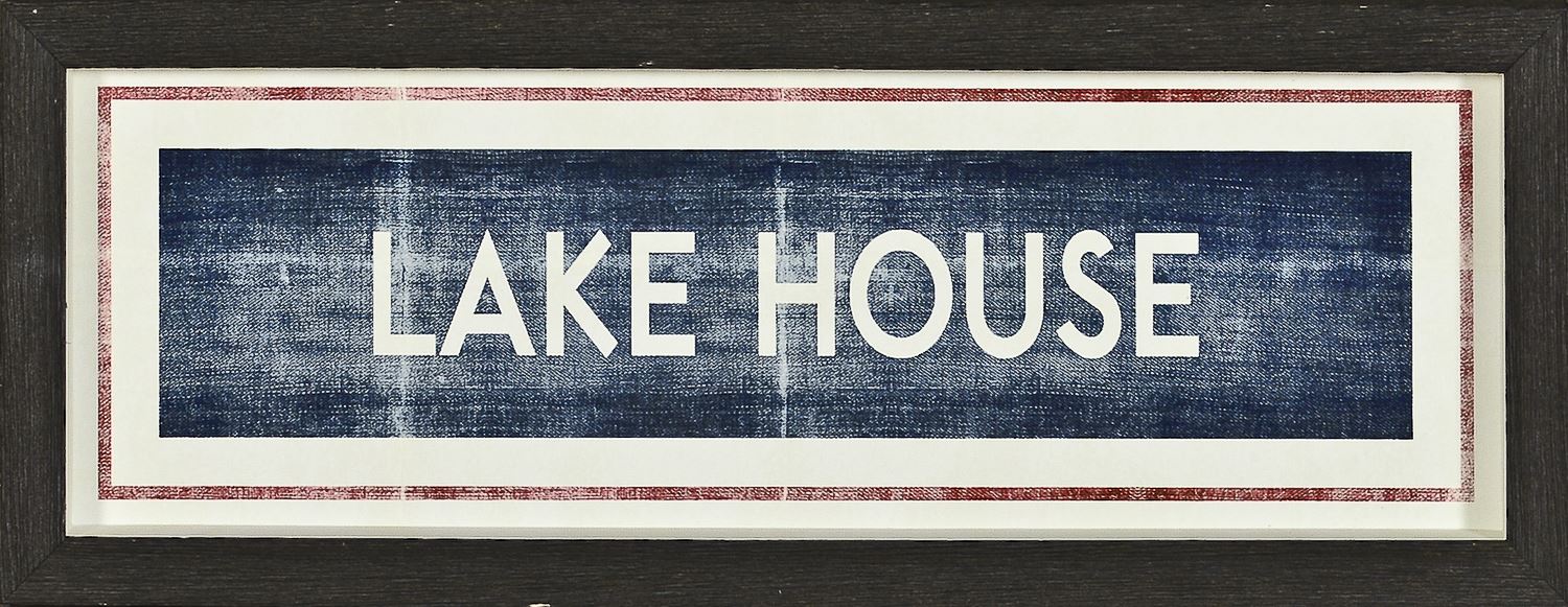 Lake House Framed Art with glass (2 in stock)