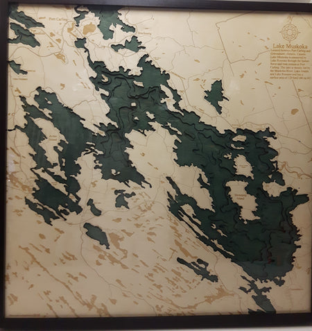 Chart - Geographical Lake Muskoka Large (2 in stock)