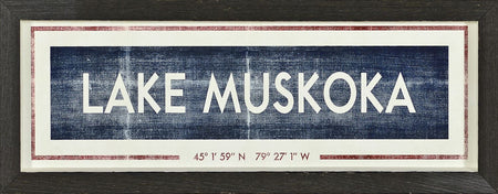 Lake Muskoka Framed Art with glass