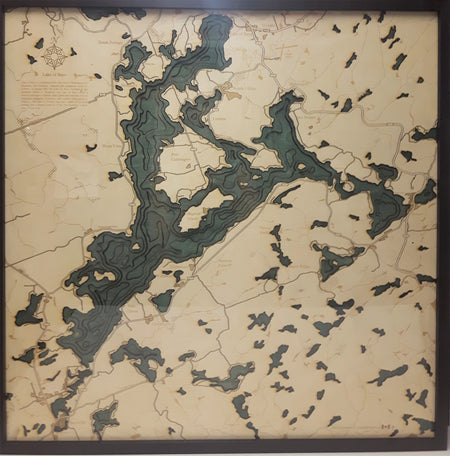 Chart - Geographical Lake of Bays Large (4 in stock)