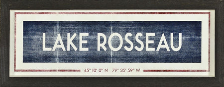 Lake Rosseau Framed Art with glass