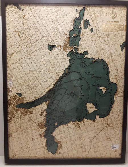 Chart - Geographical Lake Simcoe Large (2 in stock)