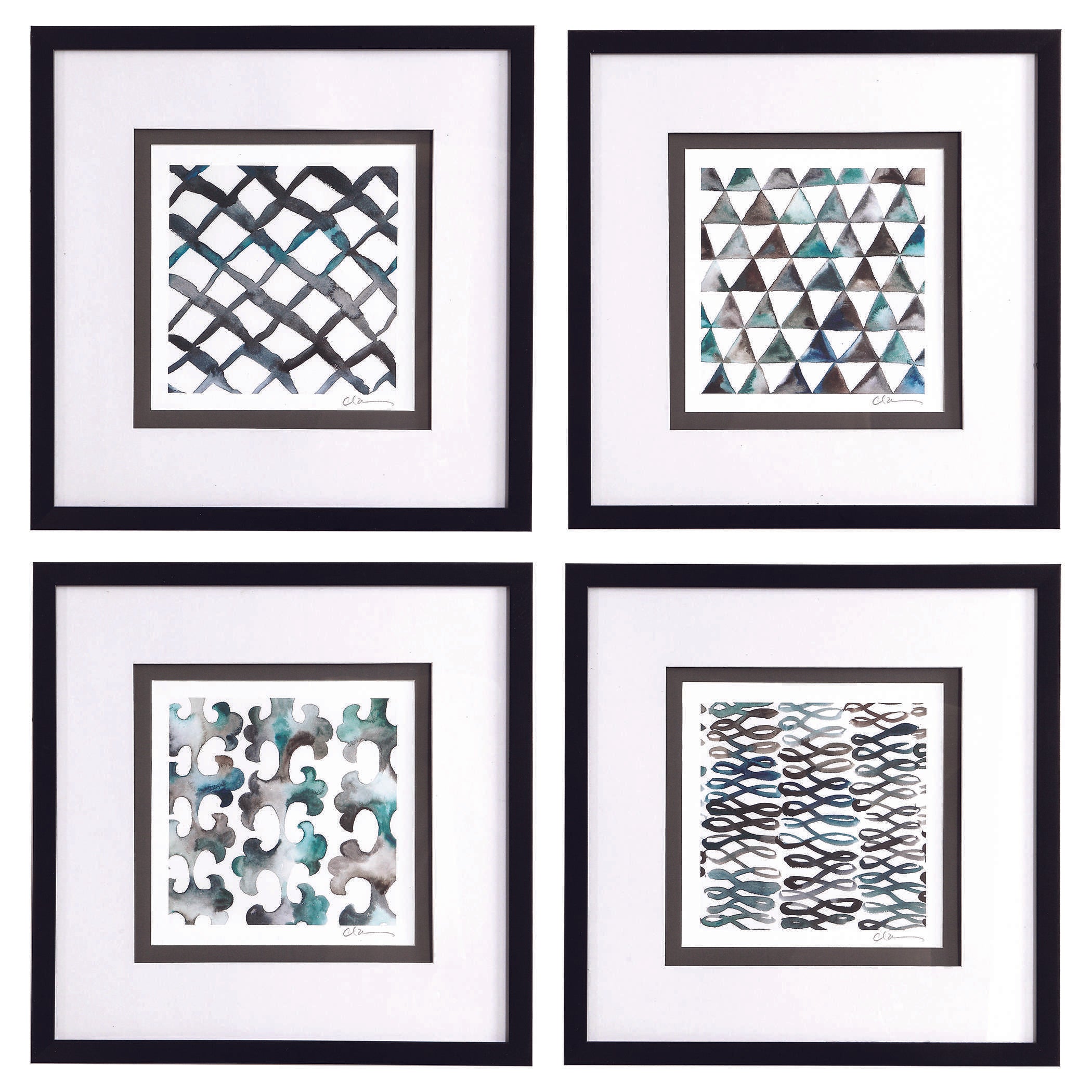 Art - La Mer Framed Prints with Glass set of 4  (1 in stock)