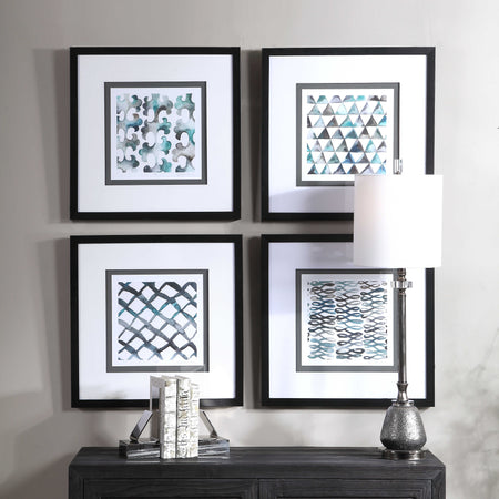 Art - La Mer Framed Prints with Glass set of 4  (1 in stock)