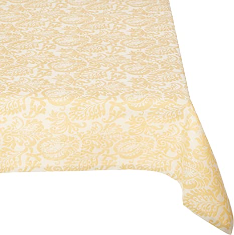 Jacquard Tablecloth Gold Leaf Baroque Pattern 60" x 90" (1 in stock)
