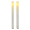 LED 9" White Taper Candle pack of 2  (qty of 6 packs in stock)