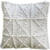 Leroy White Wool Cushion 18" (2 in stock)