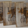 Wood Wall Sign Life is Better at the Cottage (6 in stock)