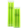 Lime Green Twilight Boxed set of 6 10" unscented taper candles (5 in stock)