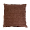 Lina Linen Chocolate Cushion 24"