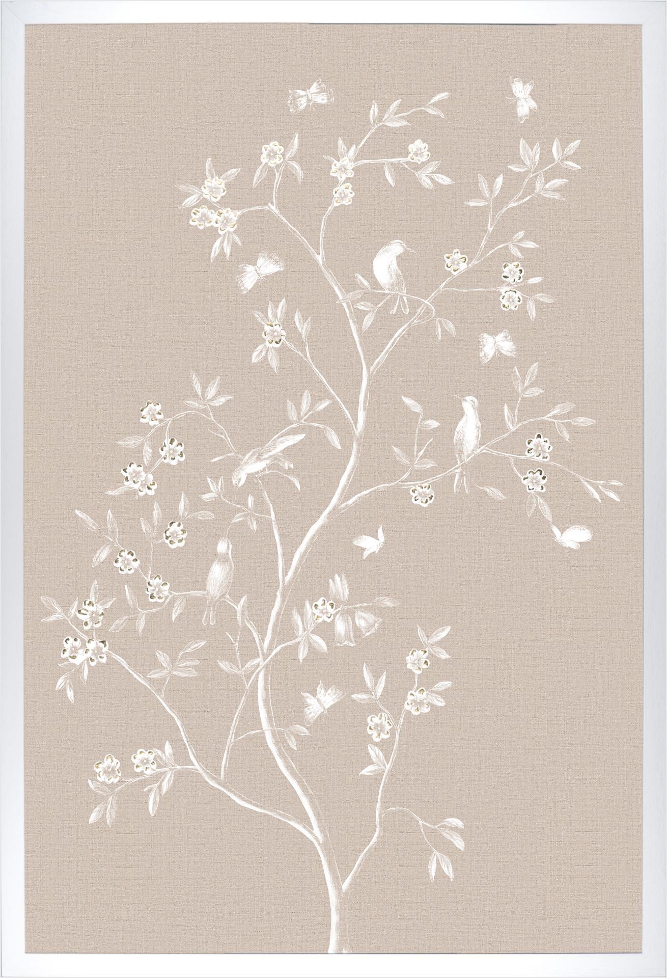 Art - Linen Sanctuary Framed Canvas
