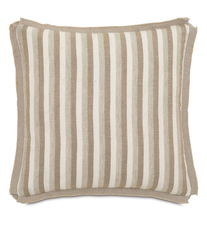 Linum Natural with Butterfly Pleats Cushion 18" (2 in stock)