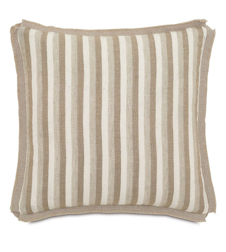 Linum Natural with Butterfly Pleats Cushion 18" (2 in stock)